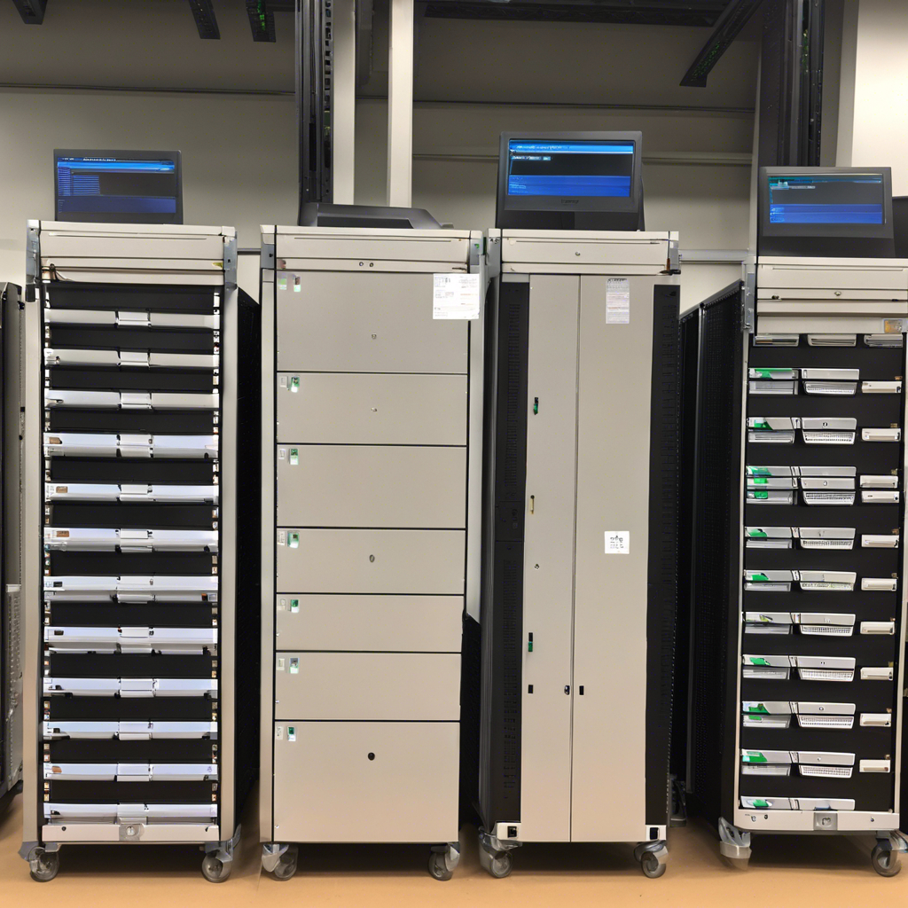 Data center server racks under RFID asset tracking